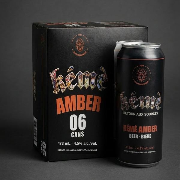 Pack Kémè Amber — 6 canettes de bière ambrée au tamarin du Niger